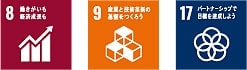 SDGsカテゴリー8・9・17